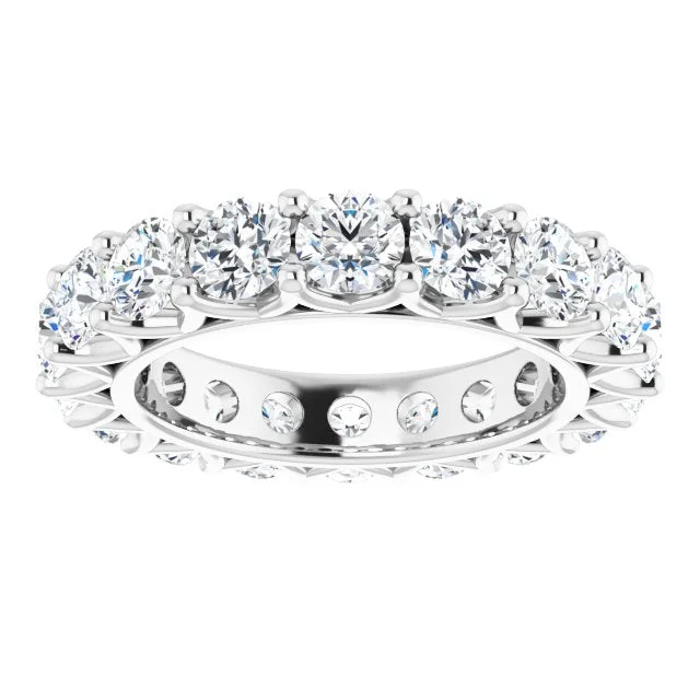 Women's Diamond Rings with Side - Stone Pave Setting for a Sparkling and Continuous Shine4.86 ct. Round Diamond Eternity Band