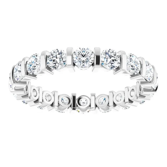 Tennis - Style Women's Diamond Rings with a Continuous Row of Diamonds for a Classic and Versatile Look1.80 ct. Round Diamond Eternity Band