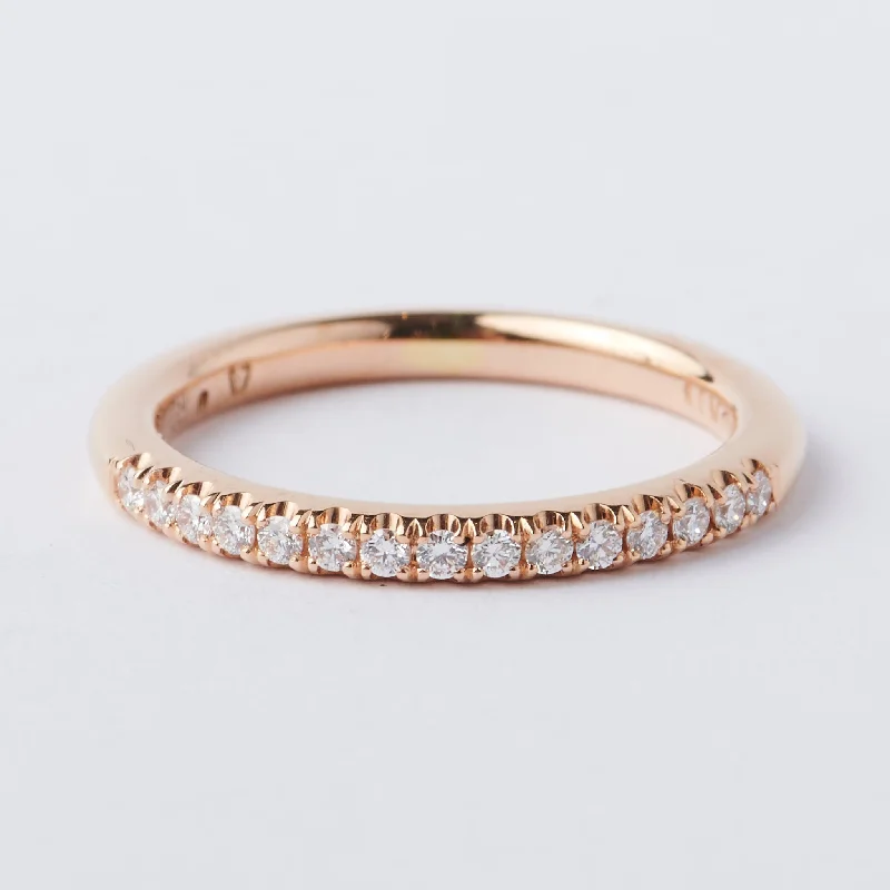 Women's Infinity Symbol Rings in Rose Gold for a Romantic TouchFine Rose Gold Micro Set Band