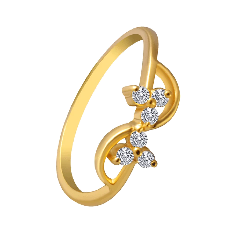 Cushion - Cut Women's Diamond Rings in Platinum with a Soft and Romantic Appearance14KT (585) Yellow Gold Ring For Women