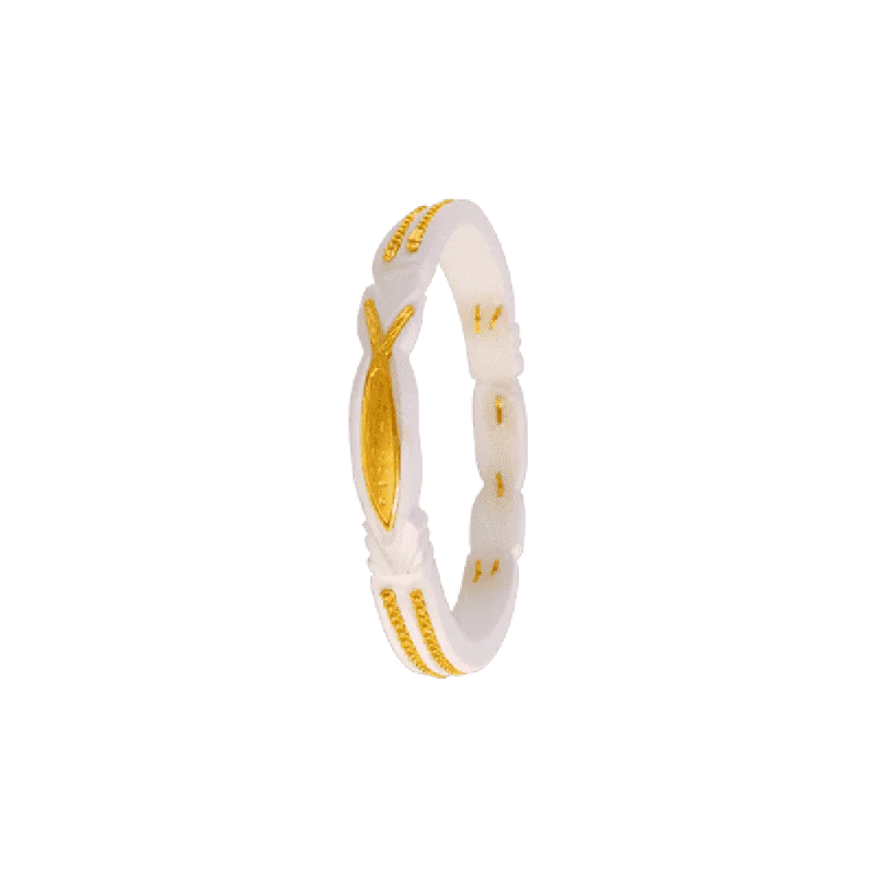 Heart - Shaped Women's Diamond Rings in Rose Gold for a Romantic and Symbolic Gift22KT Yellow Gold Sankha Bangle For Women