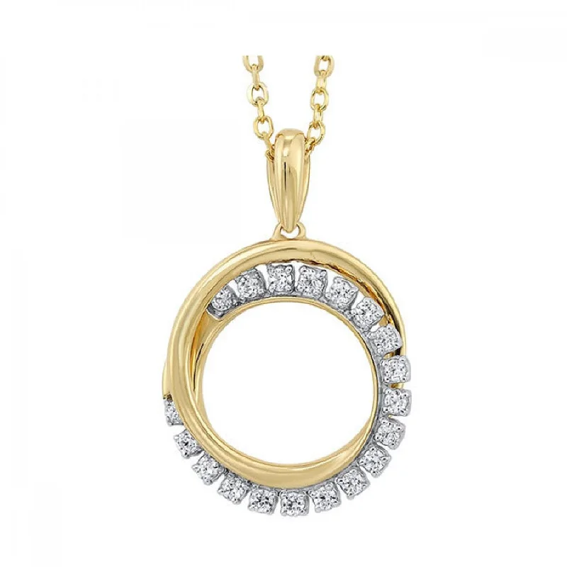 Opal and diamond engagement ring in a contemporary silver band with black - rhodium accentsGeometric Yellow Gold Diamond Circle Eternity Pendant Necklace, 0.10 cttw