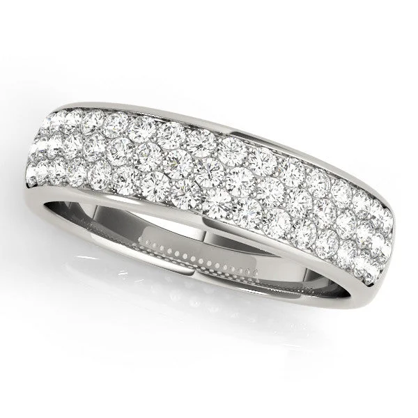 Magnetic Fashion Rings in Stainless Steel with a Modern, Interlocking DesignLadies Stackable Wedding Band 50884