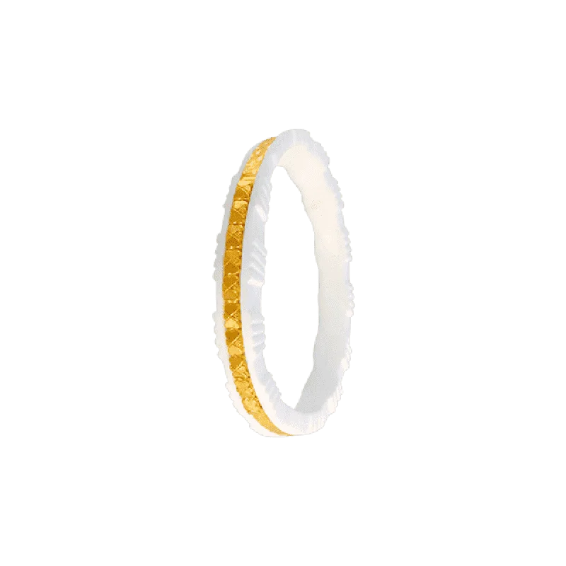 Marquise - Cut Women's Diamond Rings in Palladium for a Unique and Elongated Shape22KT Yellow Gold Sankha Bangle For Women