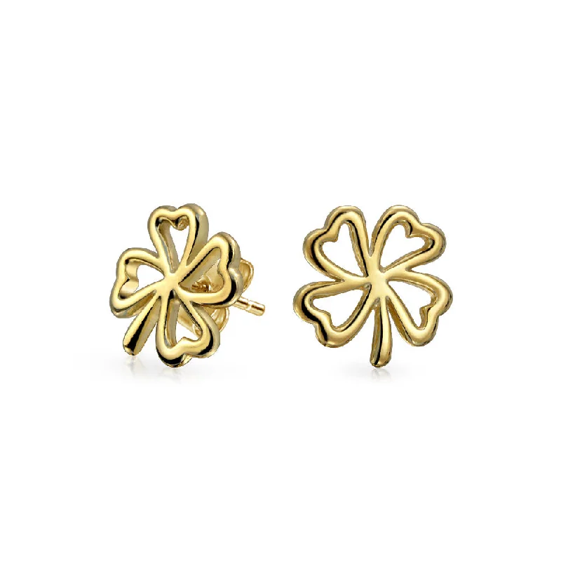 Adjustable - Back Crystal Stud Earrings in Clear for a Sparkling and Versatile PieceLuck of the Irish Celtic Shamrock Stud Earrings in Two Tone Gold & Silver Adjustable - Back Crystal Stud Earrings in Clear for a Sparkling and Versatile PieceLuck of the Irish Celtic Shamrock Stud Earrings in Two Tone Gold & Silver