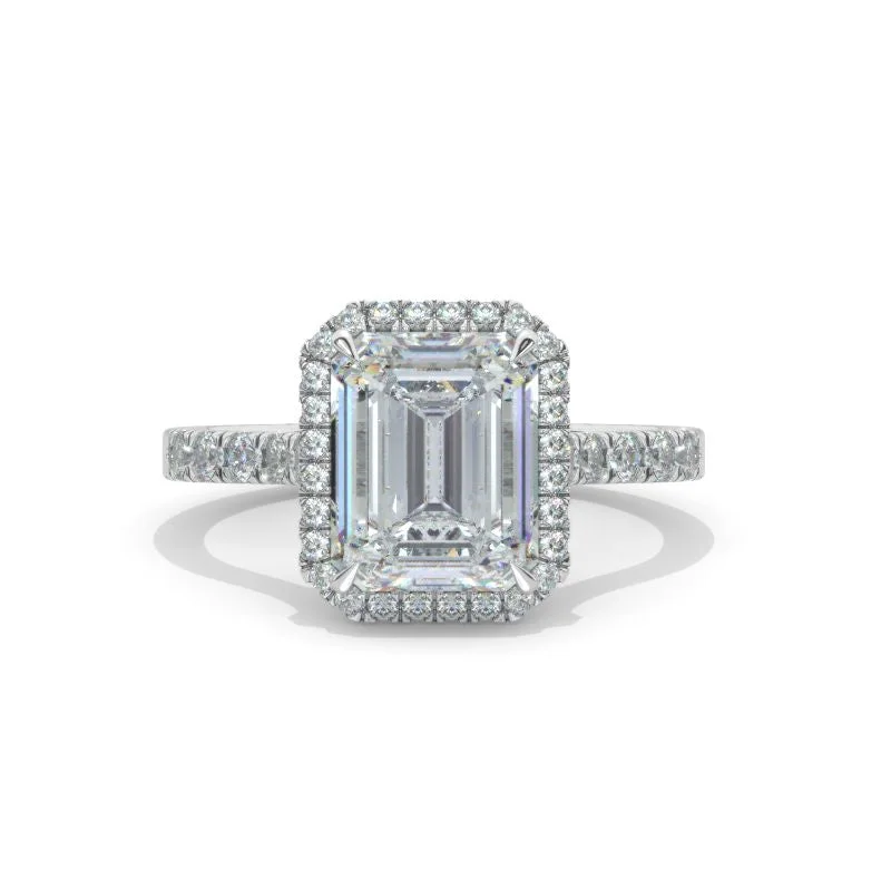 Men's Alexandrite Engagement Rings in Platinum with a Hidden Halo of Diamonds4 Carat Moissanite Emerald Cut Halo Love Knot White Gold Engagement Ring