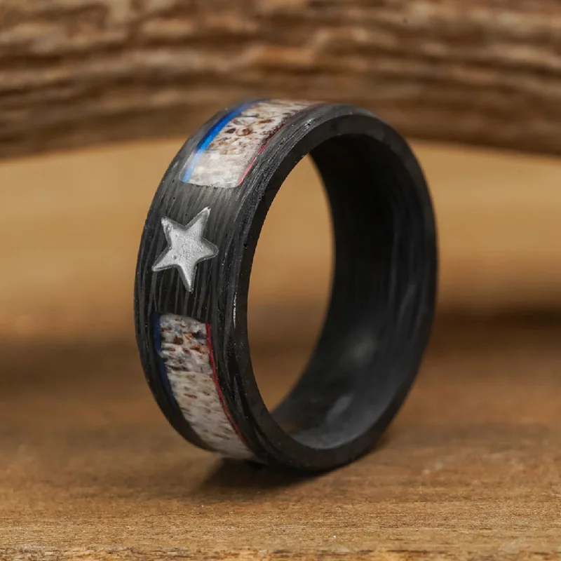 Statement - Making Cocktail Rings for Women with Large Cubic ZirconiaThe Patriotic Star