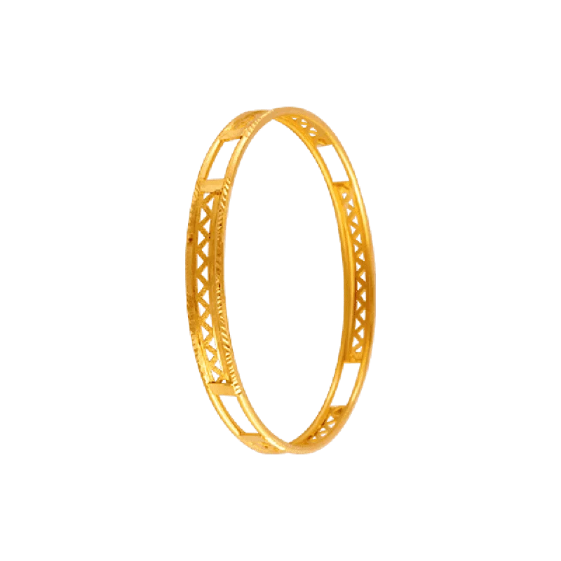 Princess - Cut Women's Diamond Rings in White Gold with a High - Clarity Diamond for a Modern Look22KT Yellow Gold Loha Bangle For Women