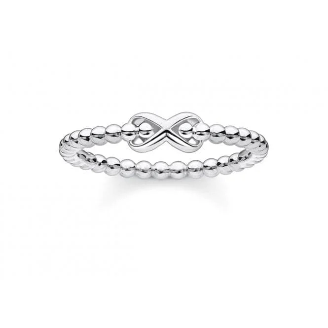 Adjustable Fashion Rings in Leather and Brass with a Tribal - Inspired DesignSilver Infinity Knot Ring TR2320-001-21