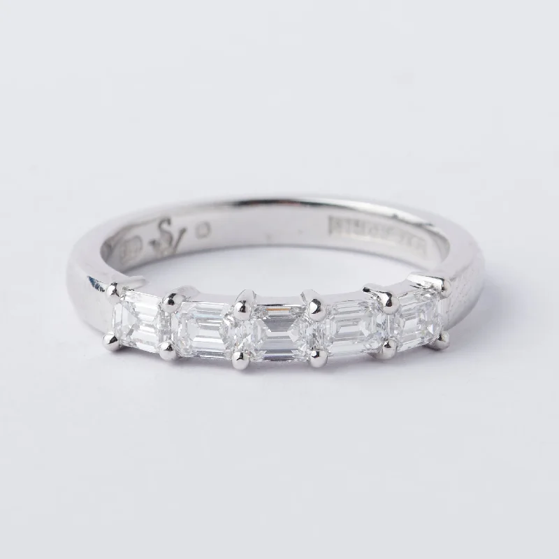 Silicone Women's Rings for a Comfortable and Durable OptionEmerald Cut Eternity Band