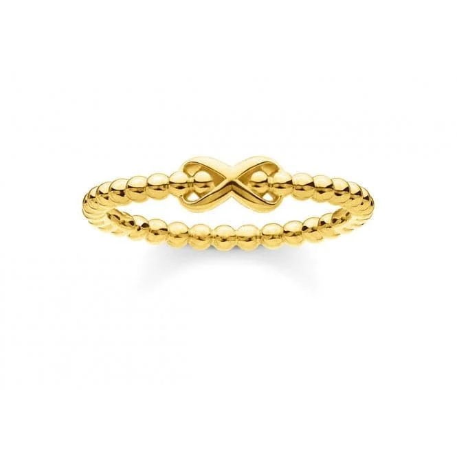 Chunky Fashion Rings in Copper with Geometric Patterns for a Bold AccessoryYellow Gold Infinity Knot Ring TR2320-413-39