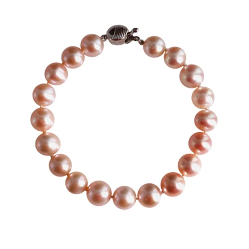 Akoya Pearl Bracelets with Rose Gold - Plated Clasps for a Glamorous Appearance925 Sterling Silver Pearl Bracelet