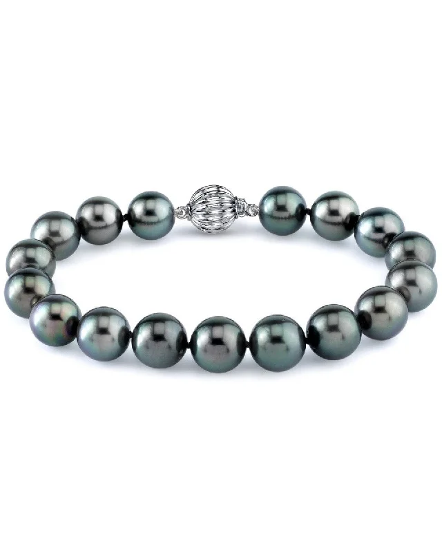 Stretch Pearl Bracelets with Elastic Cord for Easy WearTahitian True Round Pearl Bracelet, 11.0-12.0mm