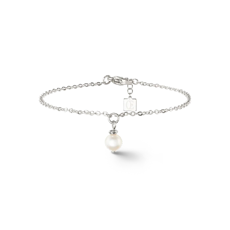 Pearl Bracelets with Celtic Knotwork - Inspired Chains for a Symbolic TouchSolitaire freshwater pearl bracelet silver