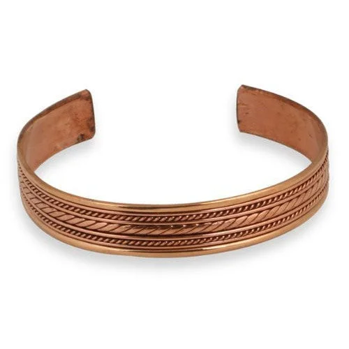 Enamel - Painted Women's Cuff Bracelets in Bold Colors for a Pop of ColorCopper Braid Cuff Bracelet