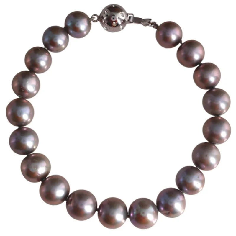 South Sea Pearl Bracelets with 18K Gold Clasps for a Luxurious Look925 Sterling Silver Pearl Bracelet