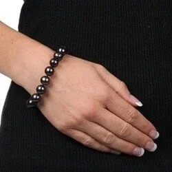 Pearl Bracelets with Adjustable Screw - Closures for a Secure and Custom FitDaVonna 14k Gold Black FW Pearl 7.25-inch Bracelet (10-11 mm)