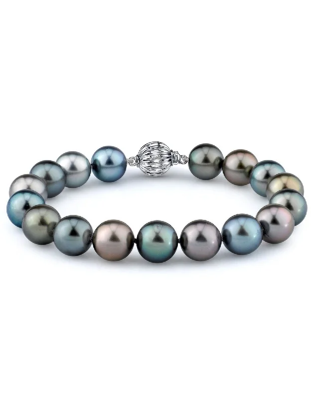 Pearl Bracelet Sets with Matching Earrings for a Coordinated LookMulti-Color Tahitian Pearl Bracelet, 9.0-10.0mm - AAAA Quality