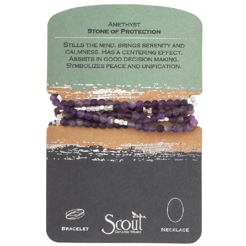 Wrap Bracelets Featuring Tibetan Silver for an Ethnic VibeStone Wrap Amethyst - Stone of Protection