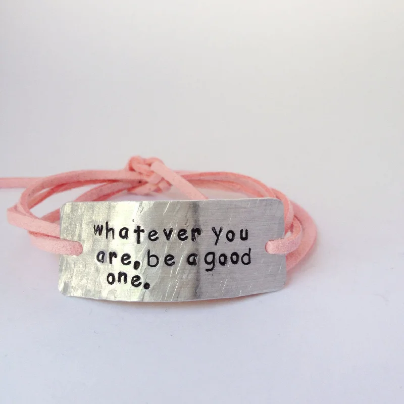 Silk Wrap Bracelets in Pastel Colors for a Feminine TouchWhatever You Are Be A Good One, Wrap Bracelet