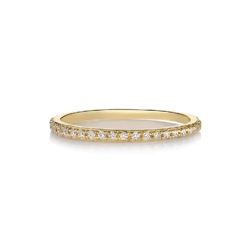 Two - Tone Gold and Silver Wedding Bands with a Twist Design for a Contemporary and Eye - Catching StyleSarah Lil White 14K Gold Ring w. Diamonds