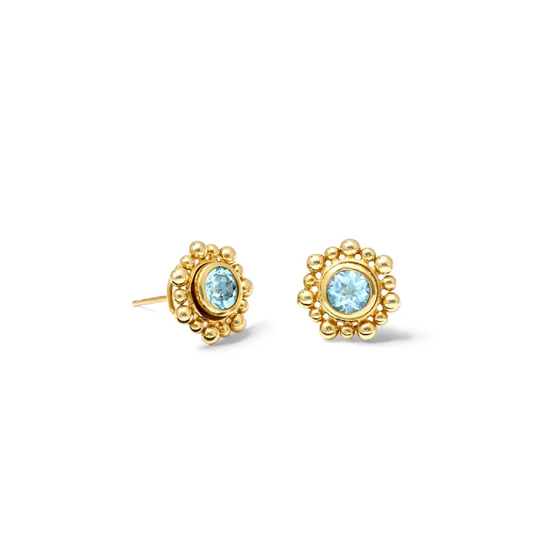 Signature - Design Engagement Rings with a Brand - Exclusive Pattern and Premium DiamondsCholula Earring Halos Yellow Gold