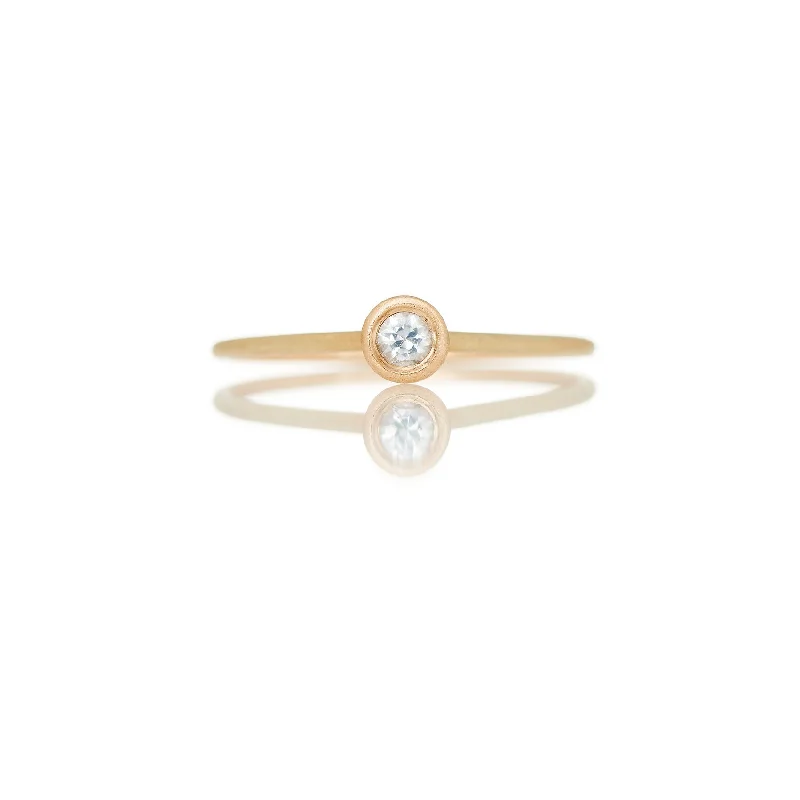 Citrine Gemstone Rings in Stainless Steel with a Stackable Design for a Trendy Everyday WearWISH 14K Gold Ring w. Sapphire