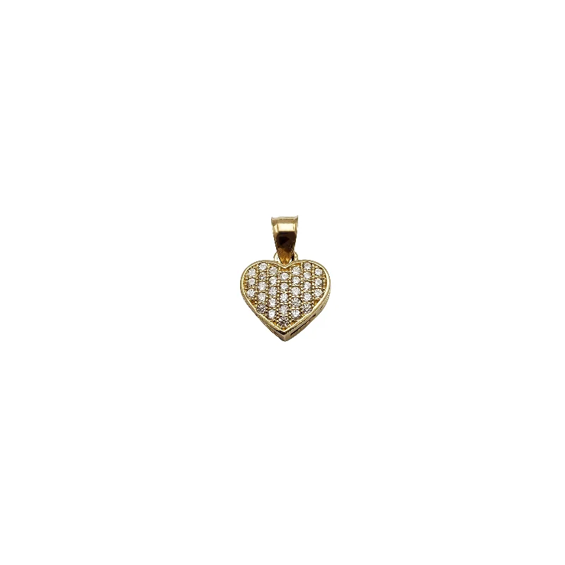 Double - Heart Pendant with Interlocking Design for CouplesCubic Zirconia Heart Pendant (14K)