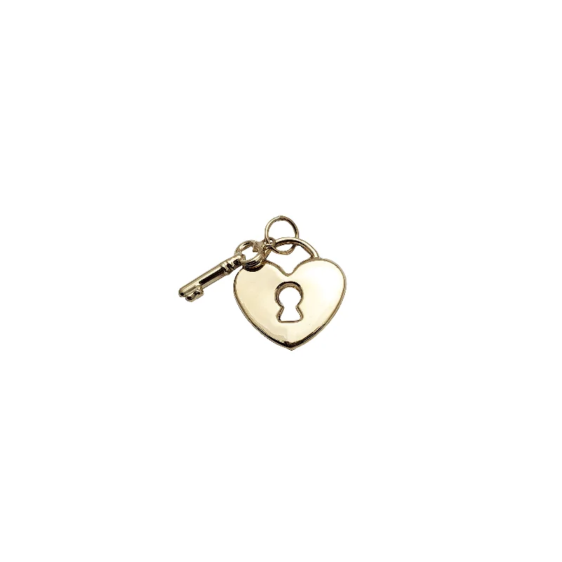 3D - Printed Polymer Clay Animal - Print Pendant for a Fun and Quirky AccessoryLocked Heart & Key Pendant (14K)